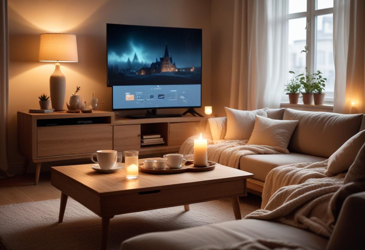 Bästa svenska serier för mysiga kvällar hemma illustration